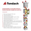 Sistem complet de coș de fum Tondach Trio