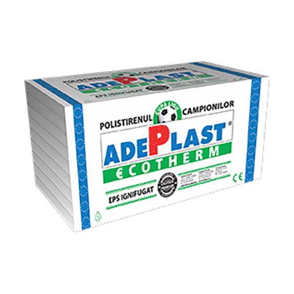Polistiren expandat Adeplast EPS 70 ignifugat 2 cm 12.5 mp